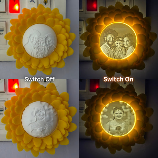 Aesthetic Personalized Sunflower Glow Lamp