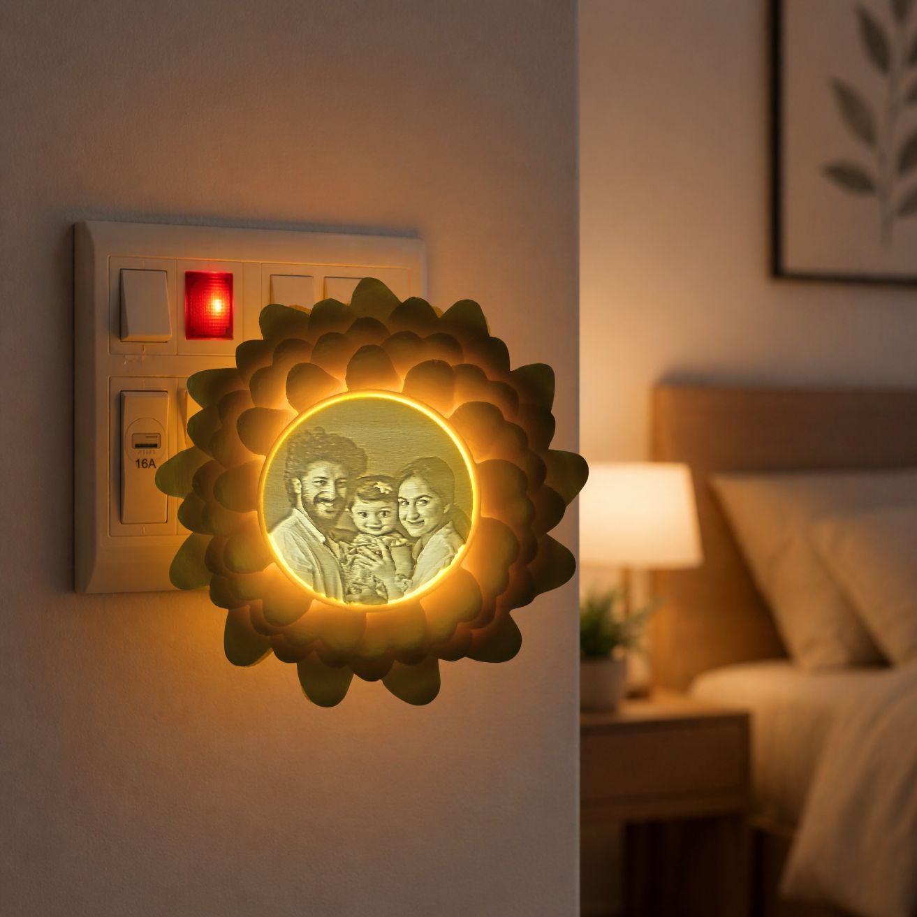 Aesthetic Personalized Sunflower Glow Lamp