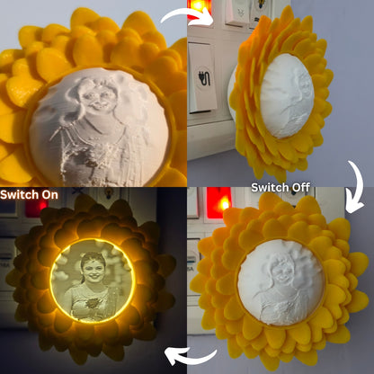 Aesthetic Personalized Sunflower Glow Lamp