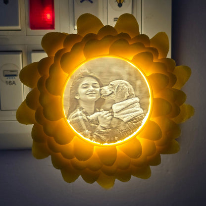 Aesthetic Personalized Sunflower Glow Lamp