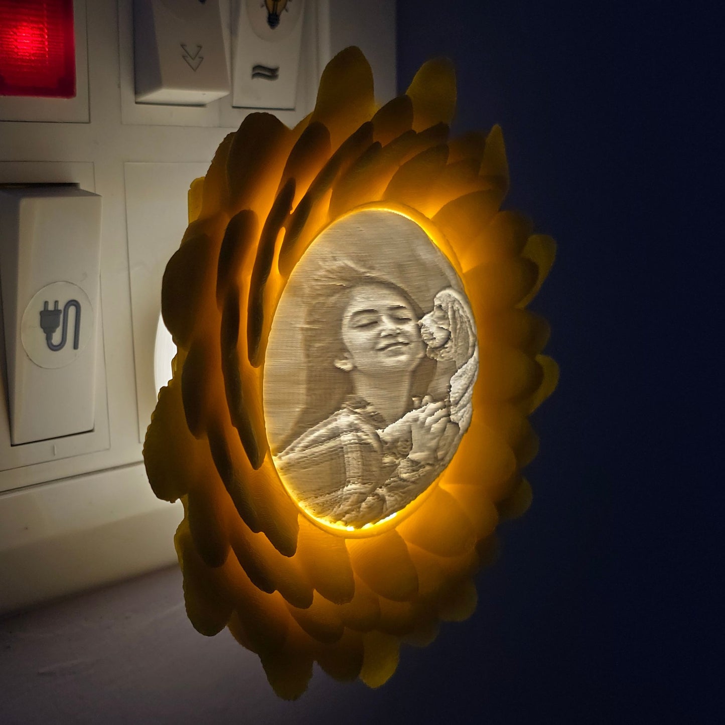 Aesthetic Personalized Sunflower Glow Lamp