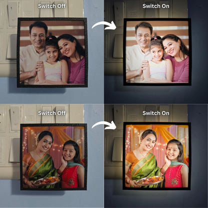 Glowing Night Light with Personalized Photo Frame Gifts