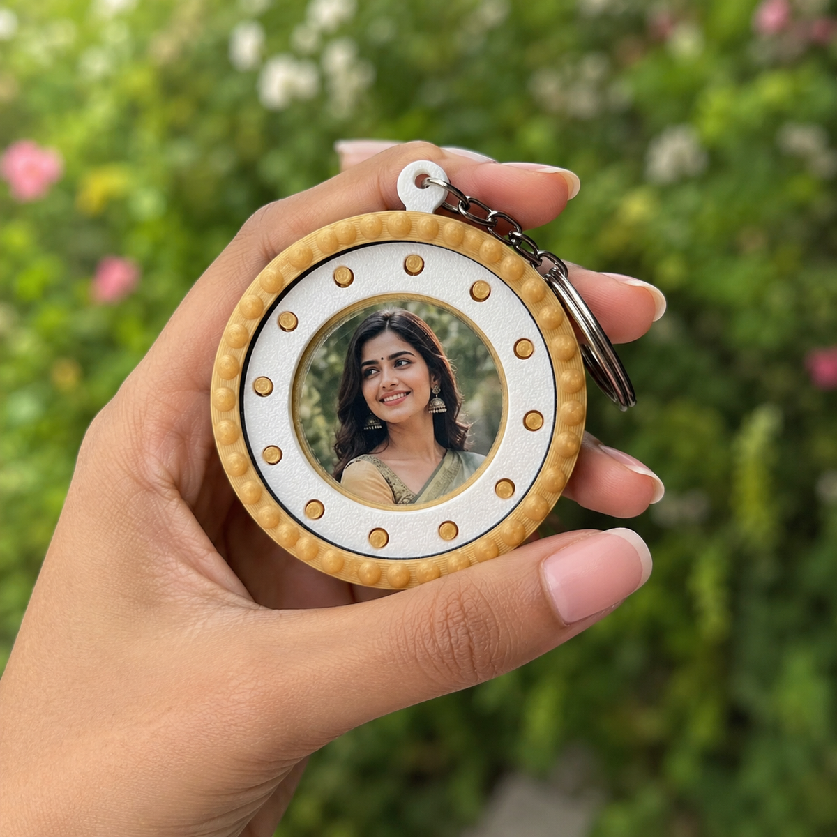 Personalised Hidden Photo Keychain Gift – Slide & Reveal