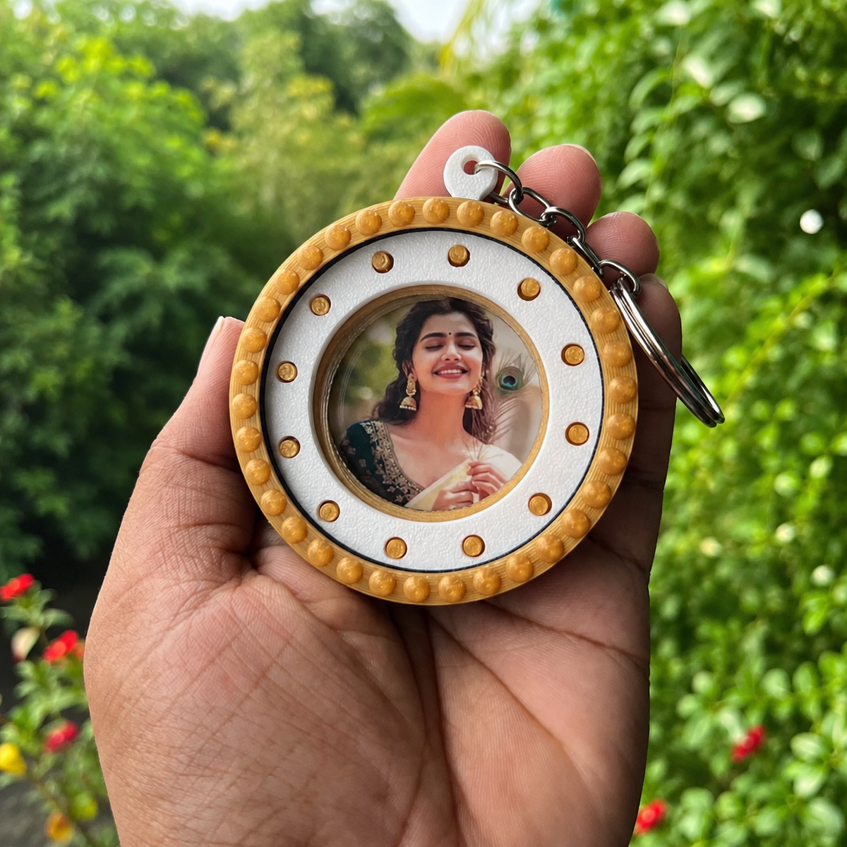 Personalised Hidden Photo Keychain Gift – Slide & Reveal