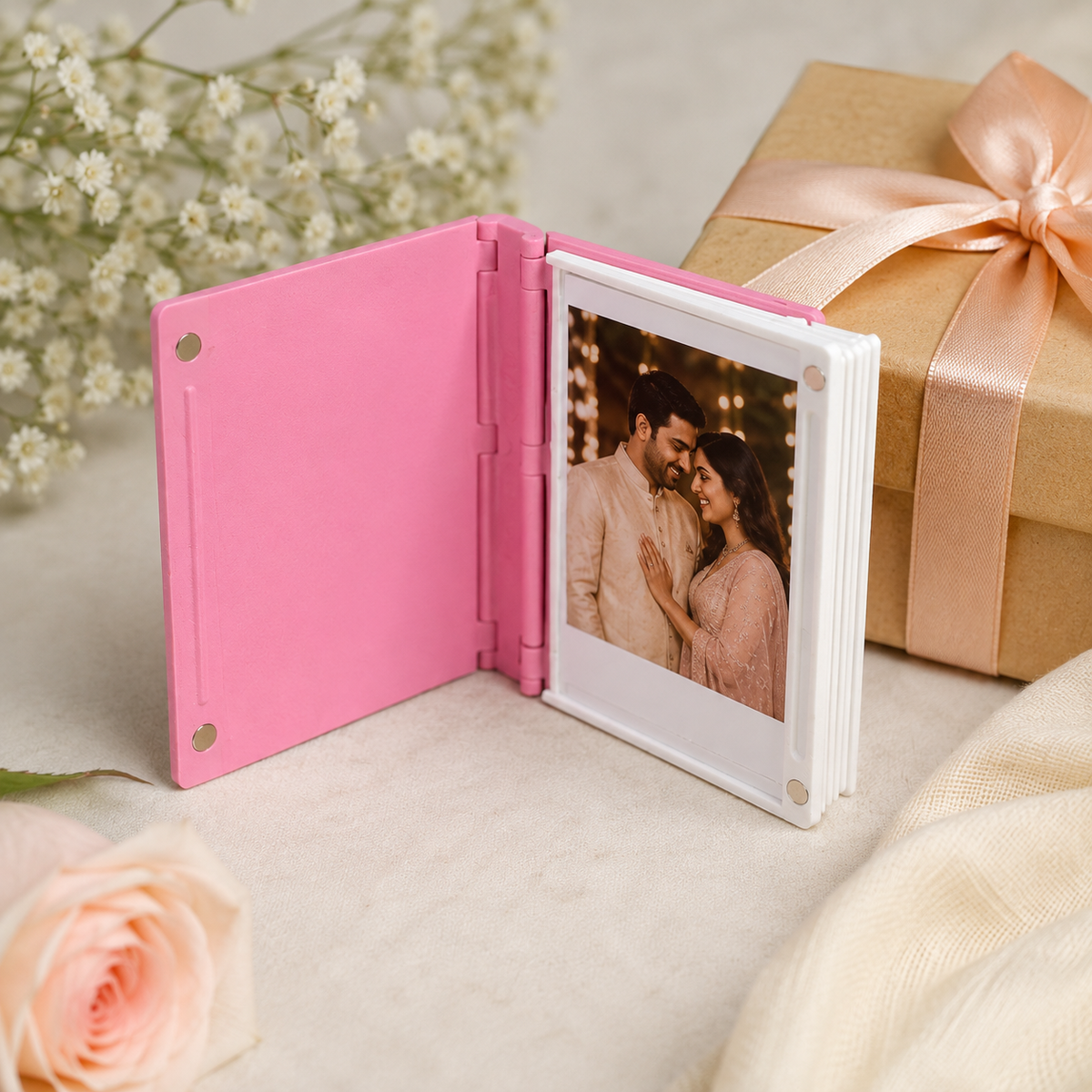 Personalized Mini Memory Book – 6 Sliding Photos