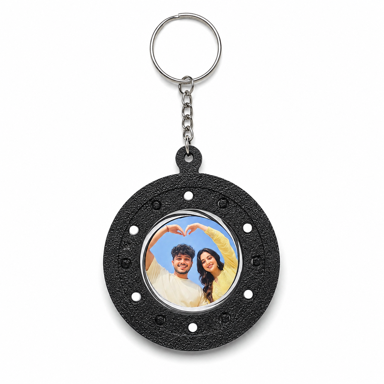 Personalised Hidden Photo Keychain Gift